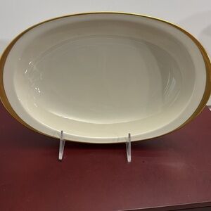 Vintage Fürstenberg-Germany, Elegant Cream and Gold Rimmed Serving Platter